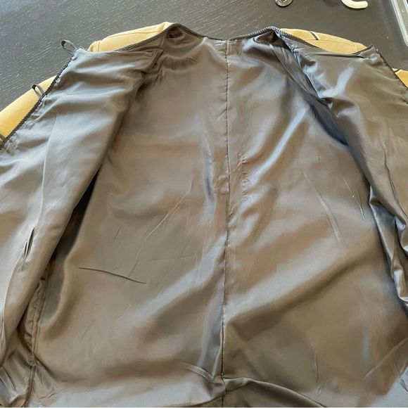 Unique Artisan hand made Embroidered Jacket Tan - Picture 9 of 9